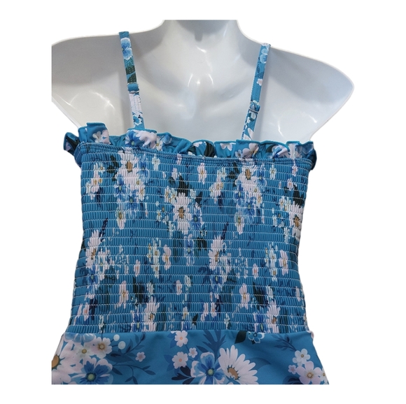 SUMMERMAE One Piece Swimsuit  with adjustable strap Flower designed Women M - Picture 5 of 8